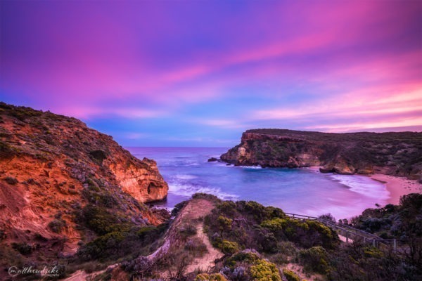 Spectacular skies sunset childers cove landscape photograph