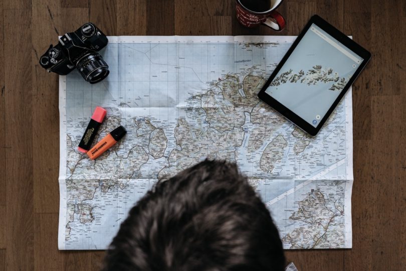 mapping out where to travel for landscape photography
