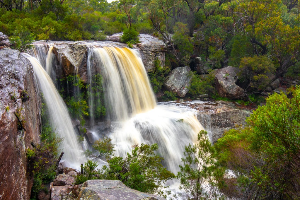 Waterfalls landscape photography during a break in the rain