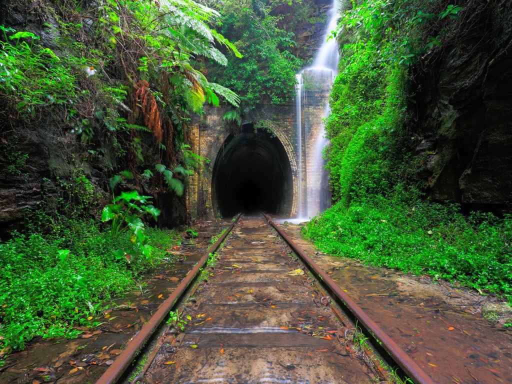 Helensburgh Train Tunnel captured during a small break in the rain