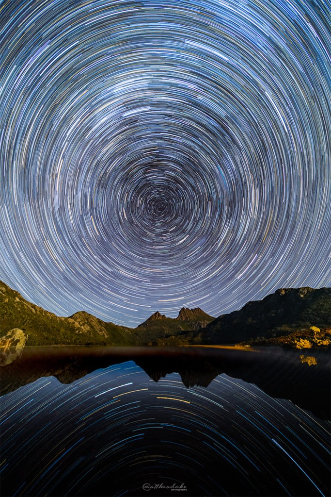 Cradle Mountain Vortex - Web - Matthew Duke - star trails - milky way